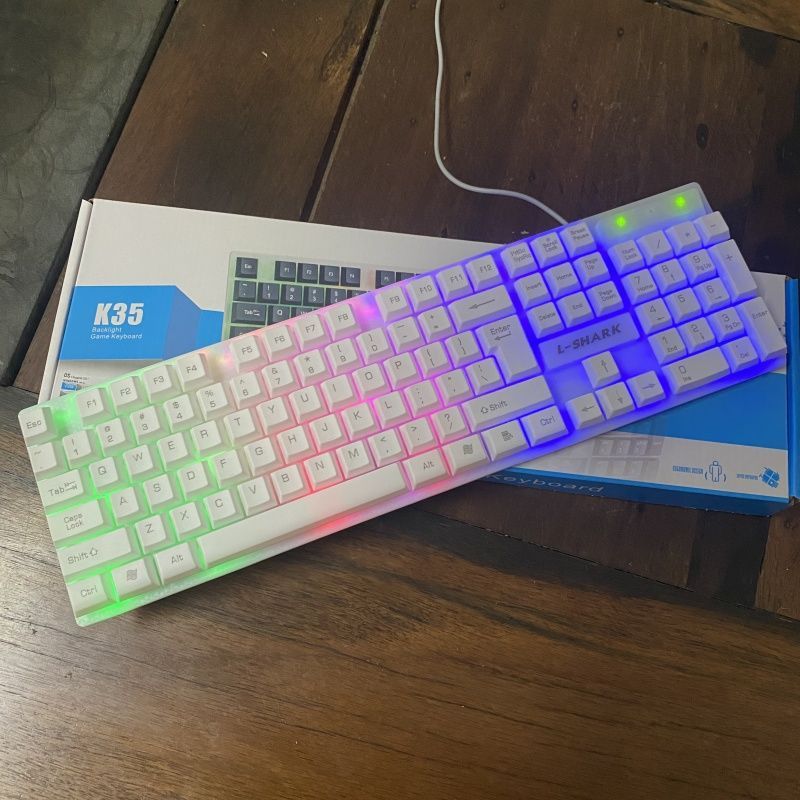Wired Luminous Gaming E-sports 104 Keys Home Office Keyboard_voghion.com