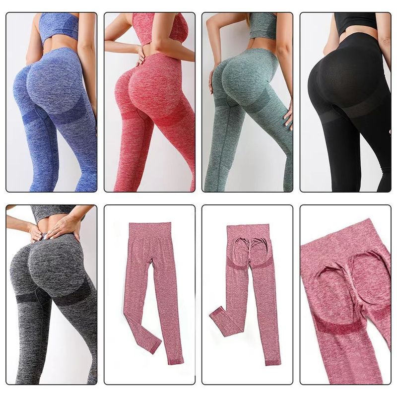 Cross-Border Sports Peach Butt Tank Top Bra Long Pants Two-Piece Set High Waist Elastic Breathable Butt-Lifting Fitness_voghion.com