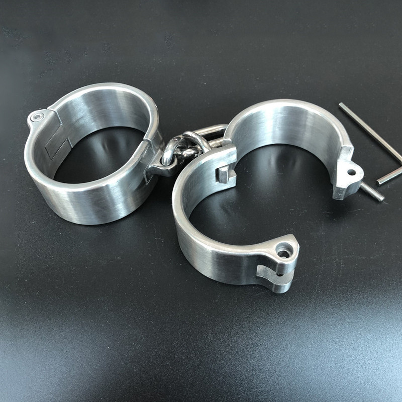 316 rozsdamentes acél bilincs boka mandzsetta zár, rabszolga BDSM kötözés, szexuális játékok nőknek és férfiaknak, pároknak cosplay felnőtt játékok_voghion.com