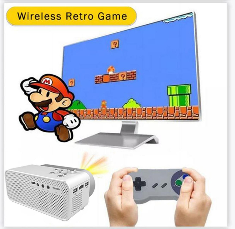 1pc High-definition Mini Lightweight Home Projector, Experience An Unprecedented Home Theater Experience_voghion.com