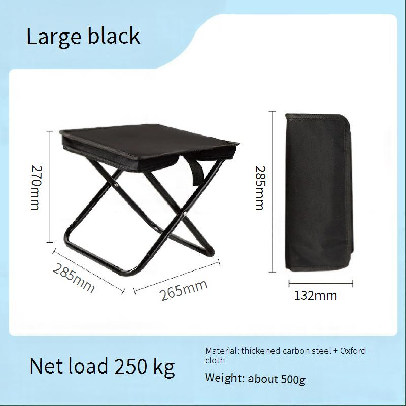 Portable Handbag Folding Chair - Ultra-Compact Camping Stool For Fishing Picnics & Travel Lightweight Foldable Seat With Carry Bag_voghion.com