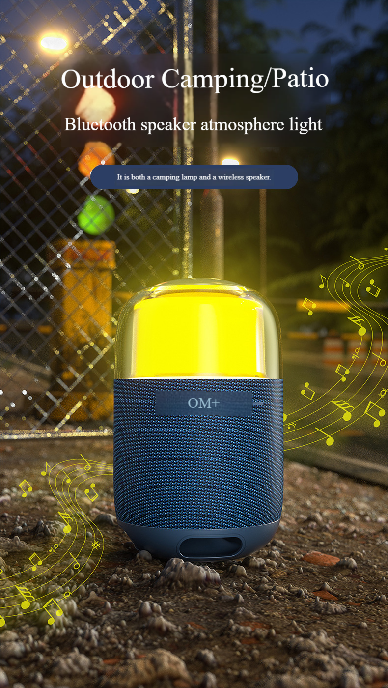 Wireless Bluetooth Speaker With RGB Lights - Deep Bass, Waterproof & Portable_voghion.com
