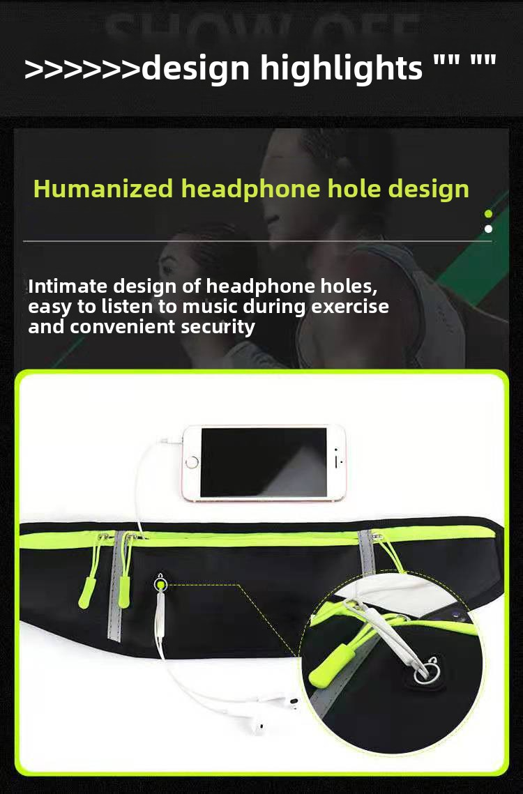 Minimalist 3-Pocket Waist Pack – Lightweight & Breathable Nylon Belt Bag For Running, Hiking & Travel (Waterproof, Unisex, Multiple Colors)_voghion.com