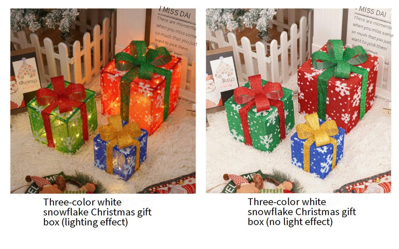 Ensemble de décorations lumineuses de Noël avec télécommande - Guirlandes lumineuses de Noël intérieures/extérieures, options blanc chaud et multicolores,_voghion.com
