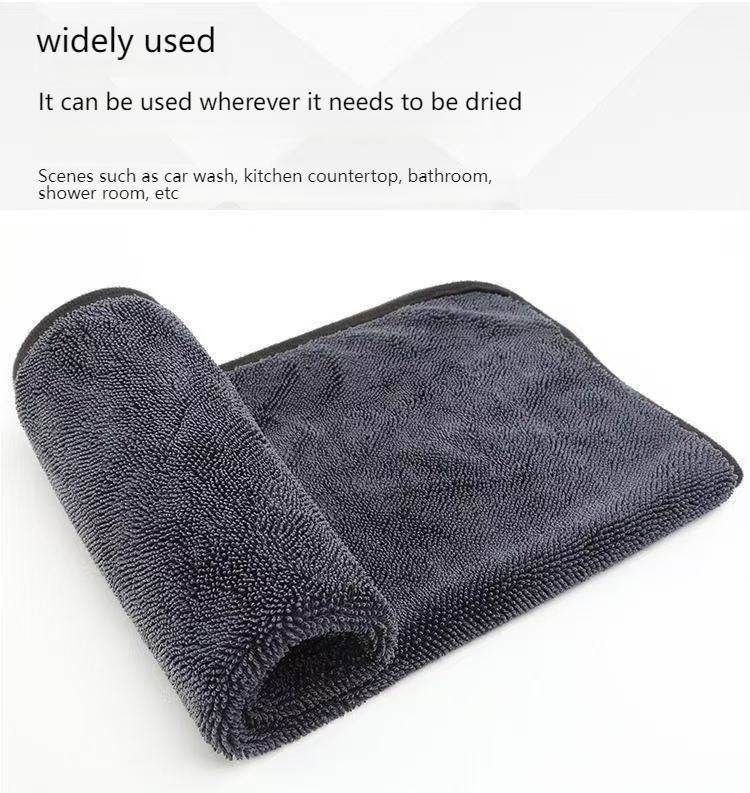 Premium Double-Layered Braided Microfiber Car Wash Towel – Ultra-Absorbent, Scratch-Free Cleaning Cloth For Cars, Windows & Surfaces_voghion.com