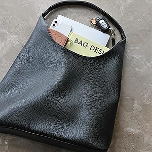 Borse Hobo da donna in morbida pelle vegana, borse a tracolla morbide, borse tote_voghion.com