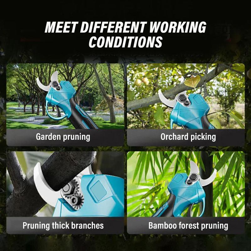 Brushless Electric Scissors Pruning Shears Handheld Cordless Pruner Tree Branch Bonsai Cutting Tool For Makita 18V Battery_voghion.com