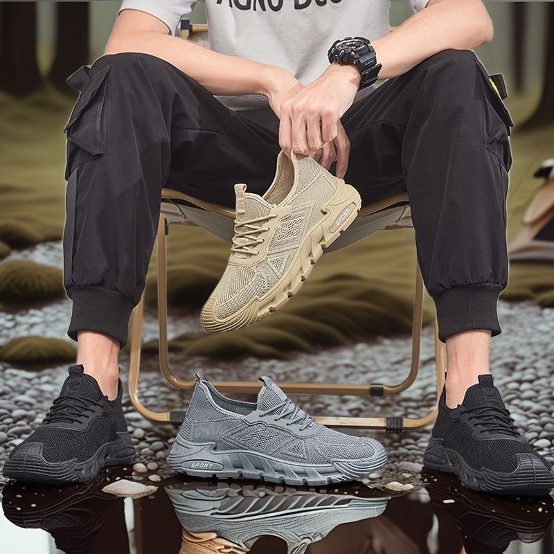 Plus Size 2025 Frühjahr Neue Herren Atmungsaktives Mesh Leichte Sneakers mit weicher Sohle Laufschuhe Freizeitschuhe_voghion.com