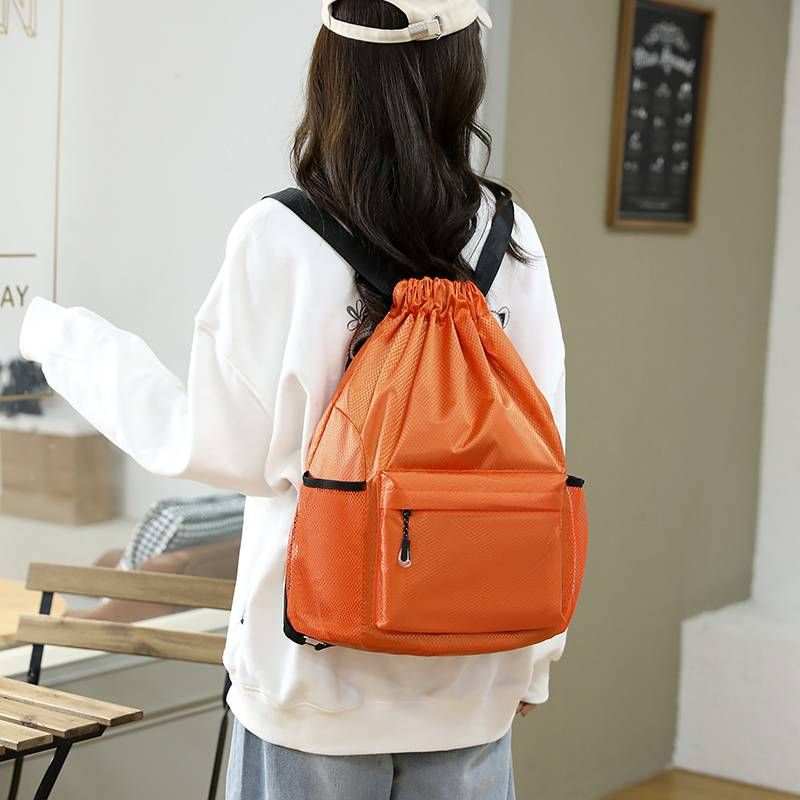 Swimming dry wet separation women's swimsuit storage bag, customized drawstring simple backpack, basketball bag_voghion.com
