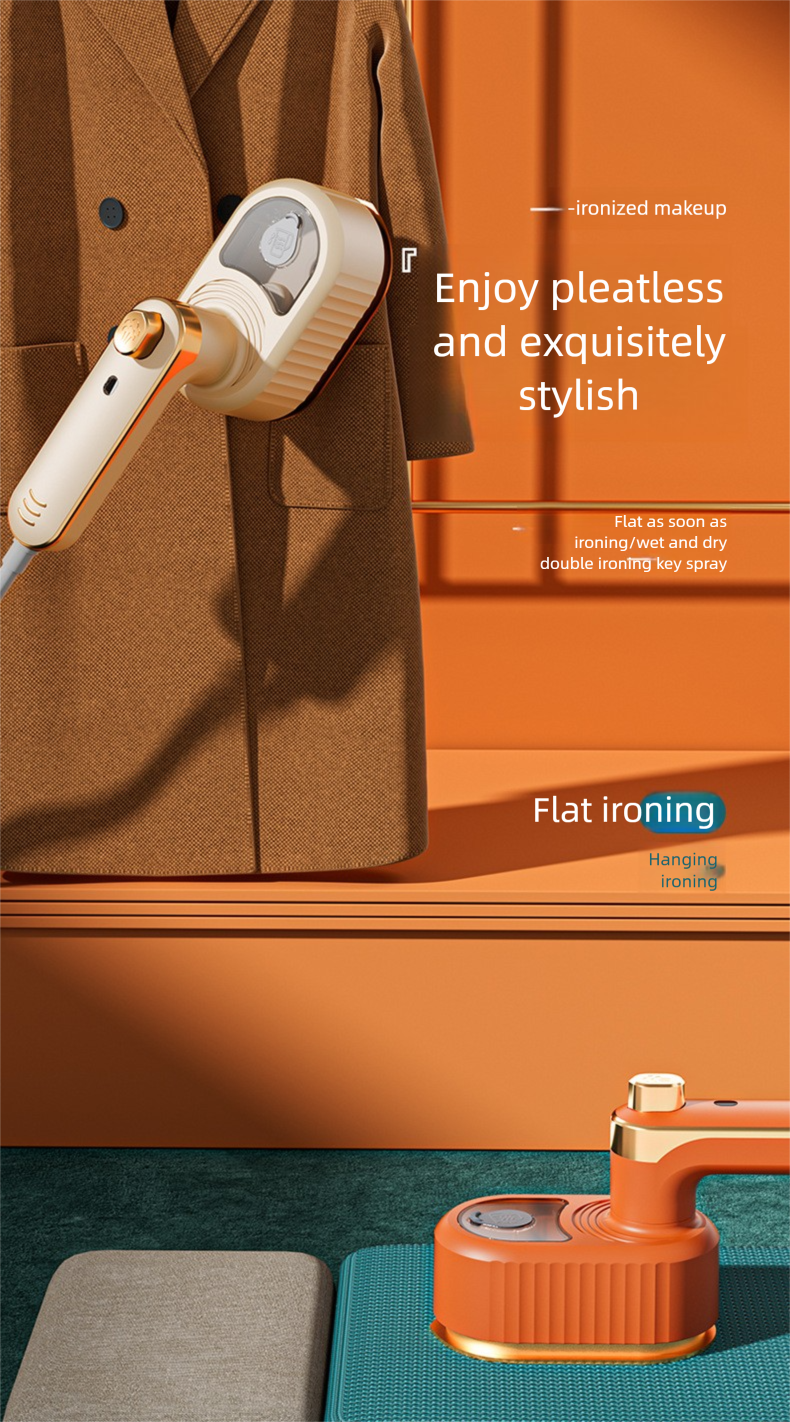 Travel Handheld Garment Steamer - Outdoor Portable Folding Steamer Mini Electric Iron For Wrinkle-Free Clothes_voghion.com