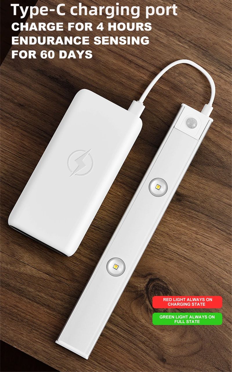 ΝΕΟ Αισθητήρας κίνησης Ασύρματο Ultra Thin Night USB LED Wine Cooler Light για Ντουλάπα κουζίνας Υπνοδωμάτιο Ντουλάπα Φωτισμός εσωτερικού χώρου_voghion.com