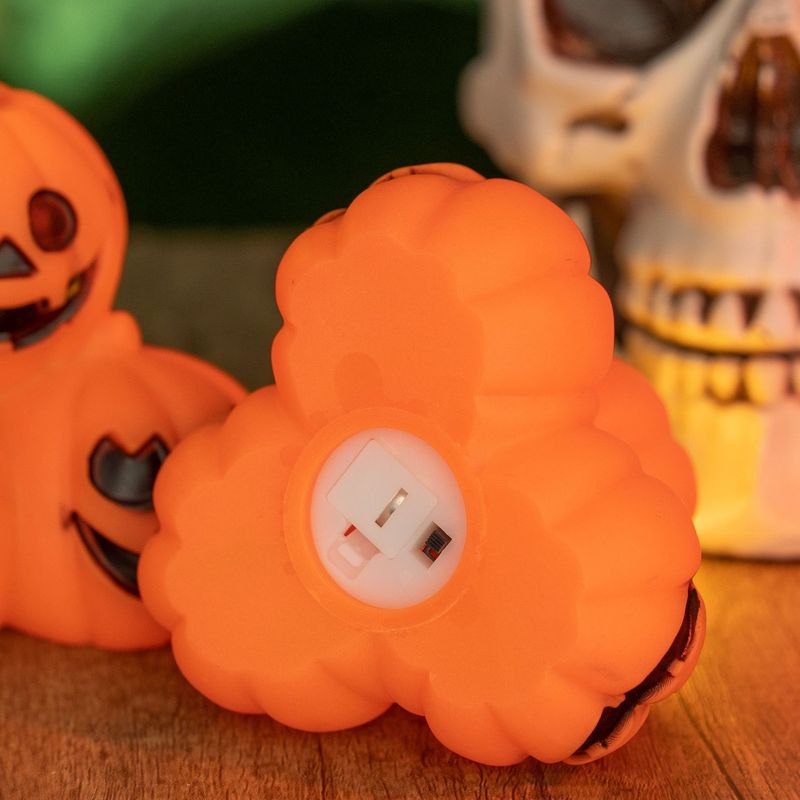 Halloween Decorations Glowing Pumpkin Candle Lights Dance Party Dress Up Desktop Ornaments Atmosphere Layout Props_voghion.com