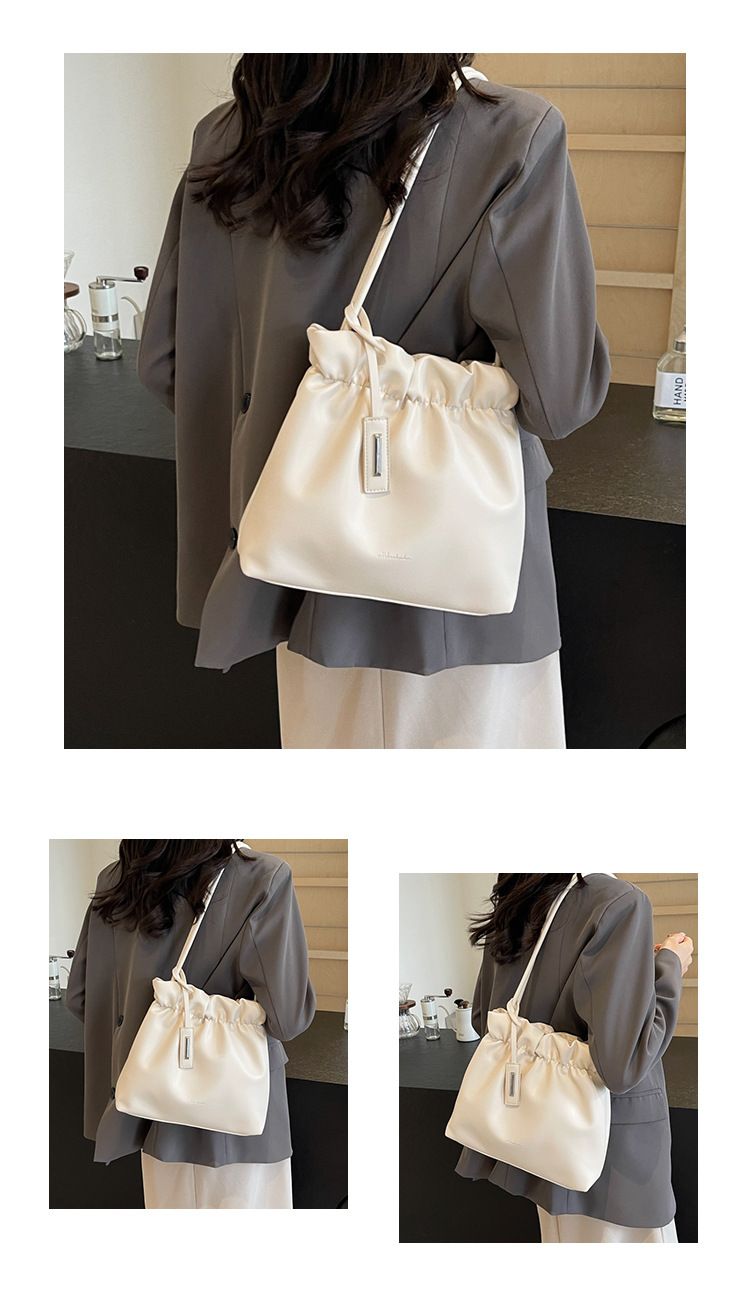 nuova borsa a tracolla plissettata Fashion Hundred, borsa a secchiello da viaggio alla moda_voghion.com