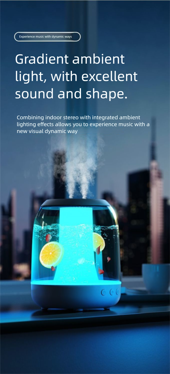 Humidifier Speaker Bluetooth Night Light For Pregnant Women And Babies, Large Capacity For Office And Home, Aromatherapy Bedroom Air_voghion.com