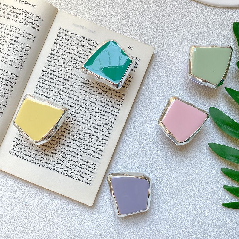 Support d'airbag créatif pour téléphone portable, blocs métalliques galvanisés pour une sensation minimaliste et haut de gamme, avec un élément rétractable_voghion.com