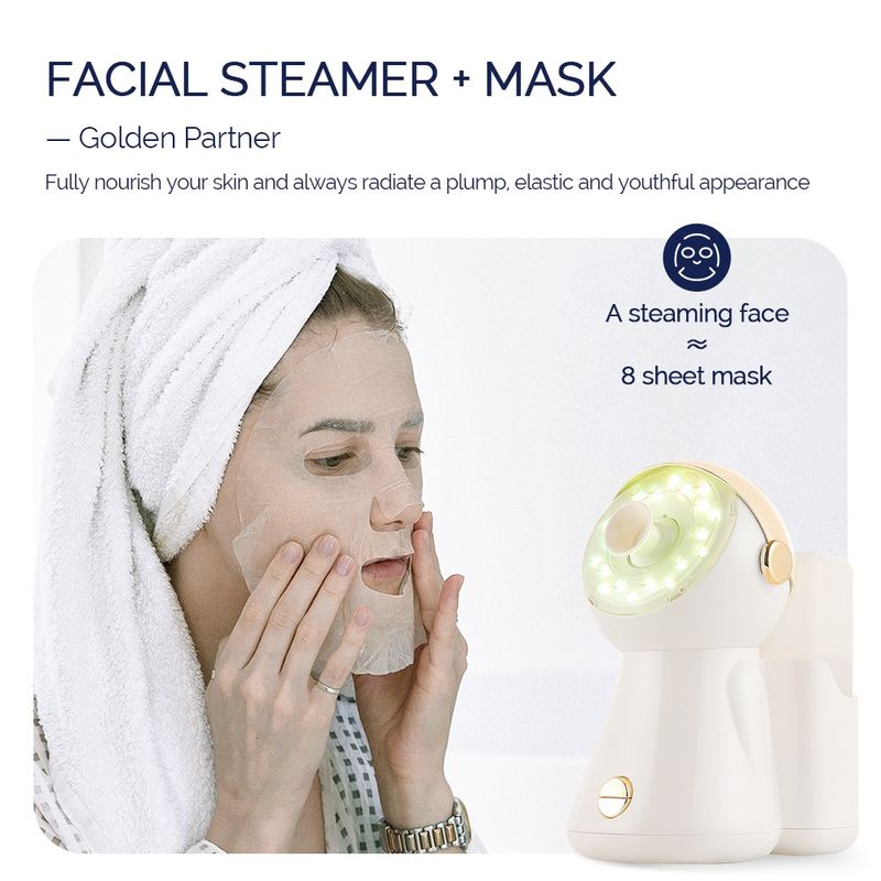 7 luci colorate Nano Hot Spray Steamer Viso Sauna Pori Cleaner Pelle Idratante Umidificatore Aria Viso Casa SPA_voghion.com