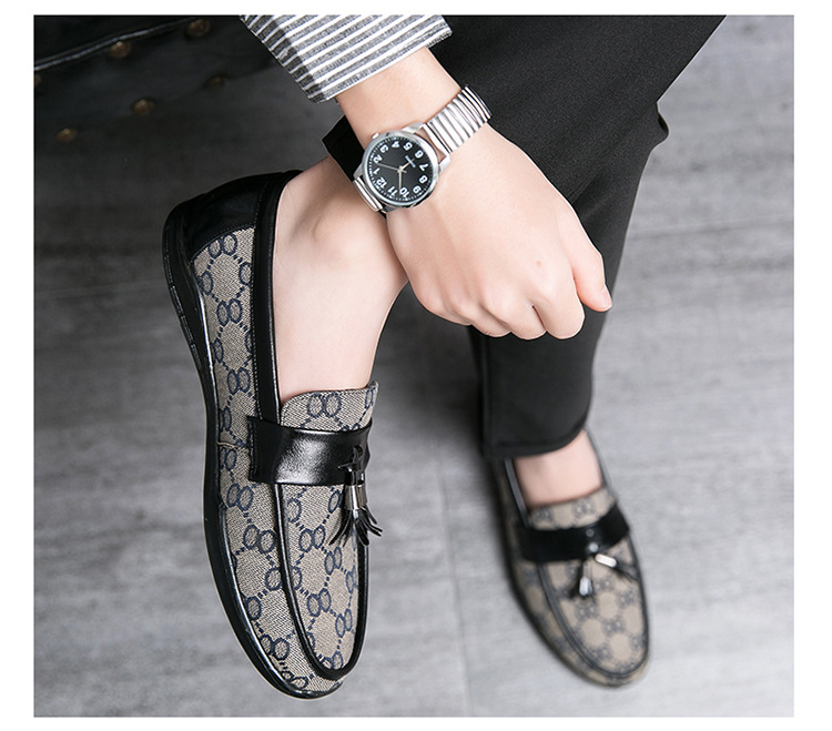 Außenhandel Beanie Schuhe Herren Sommer Social Influencer Slip On Lazy Trendy Casual Leder Korean Personalisiert_voghion.com