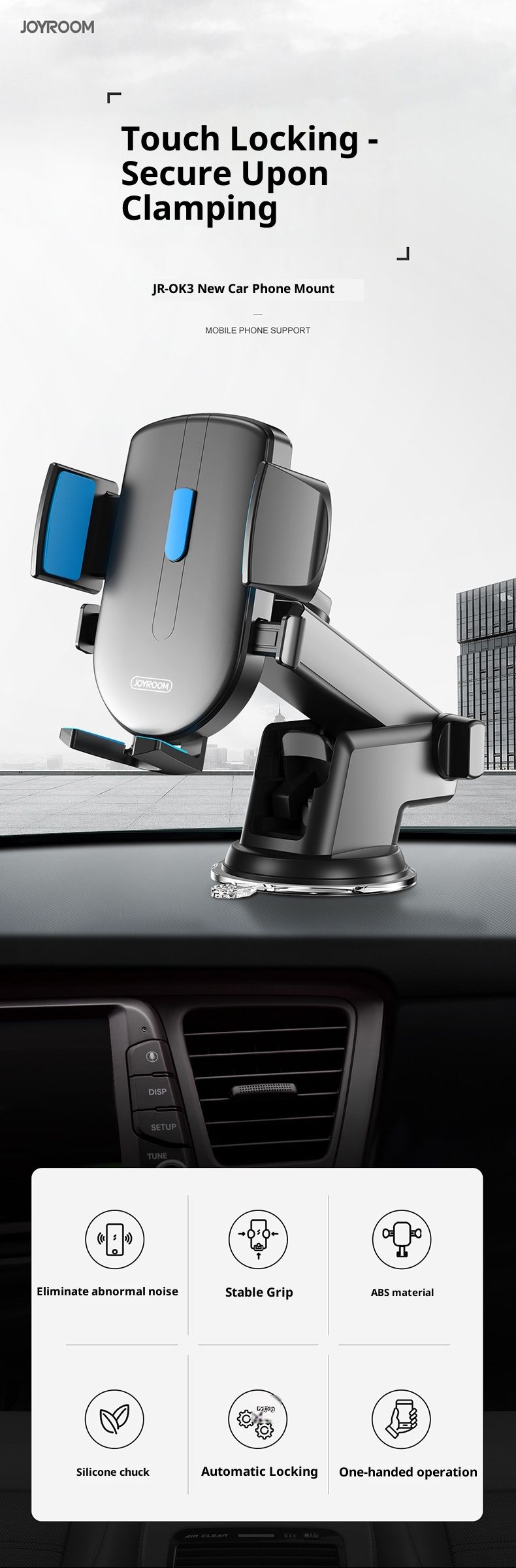 Jiletang OK3 Mouse Phone Holder Mount Suction Cup Desktop Car Navigation Wholesale Multi-Function_voghion.com