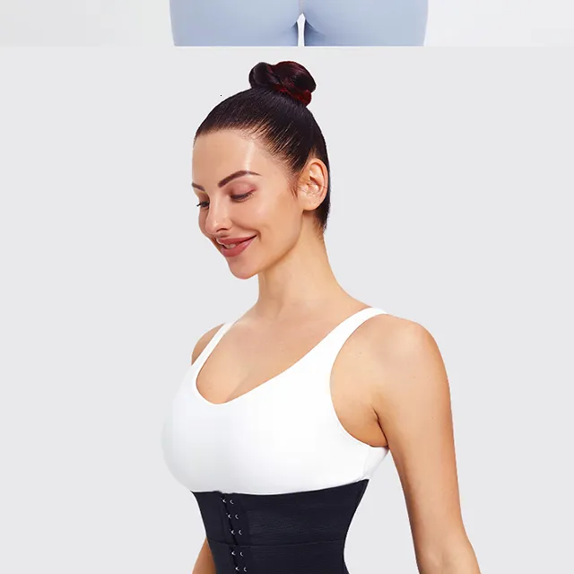Talje Mave Shaper MISTHIN Latex Talje Trainer Dobbeltbælte Korset Til Damer Justerbar Korset Mave Reducerende Fas Bælte_voghion.com