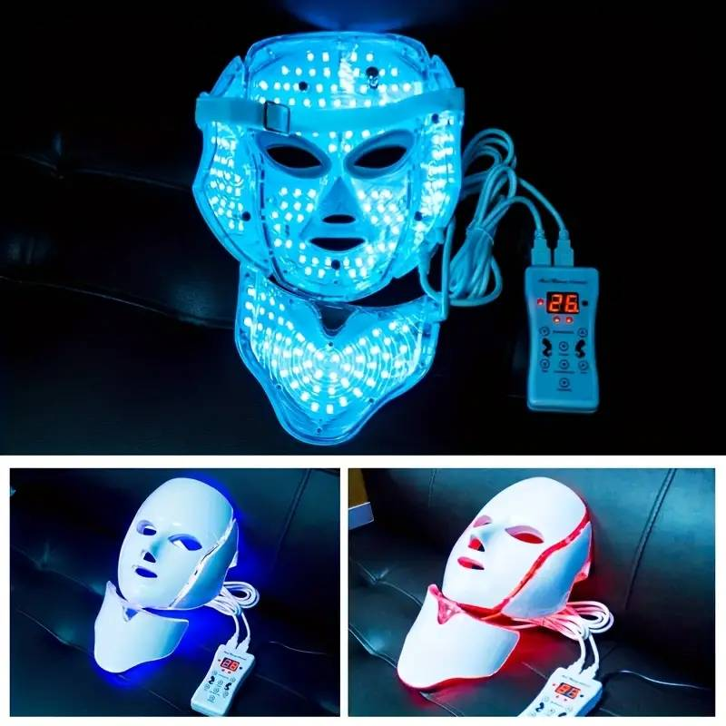 Instrument de beauté à lumière Led 7 couleurs, masque Facial, outil professionnel de soins de la peau_voghion.com
