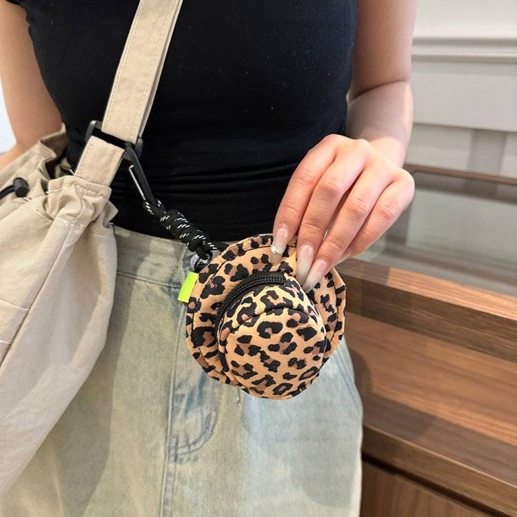 Fisherman's hat bag earphones coin purse Key Lady's coin storage bag_voghion.com