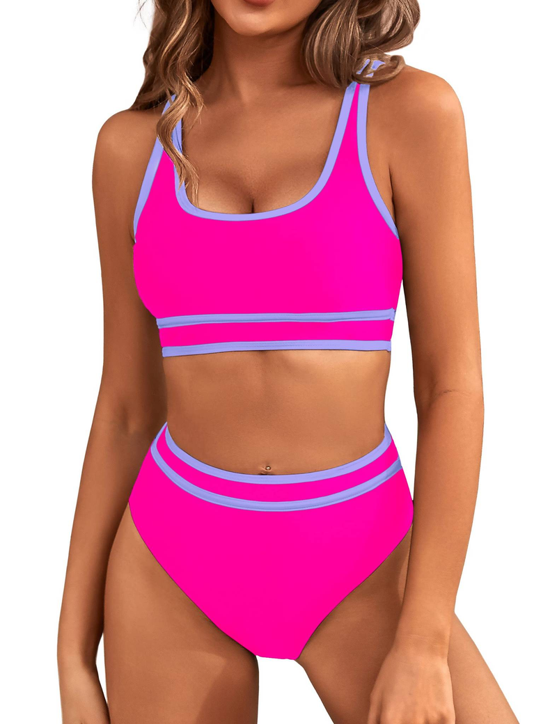 Dameskleding grote maat kleine frisse sexy bikini met hoge taille _voghion.com