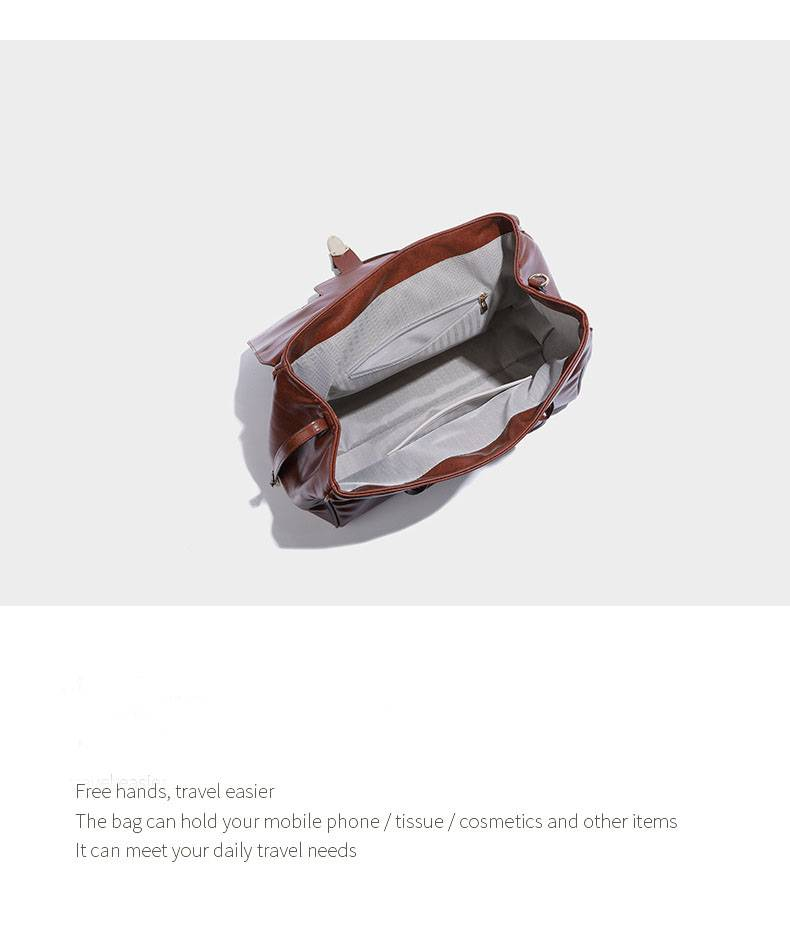 Ladies' 2024 New Trendy Luxury Large Capacity Commuter Tote Bag Casual Retro Handheld Official Document Bag_voghion.com