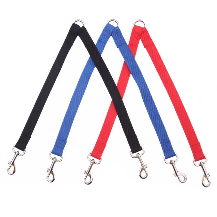 Pet Dual-Headed Tow Leash One Tow Two Hook And Loop Fastener_voghion.com