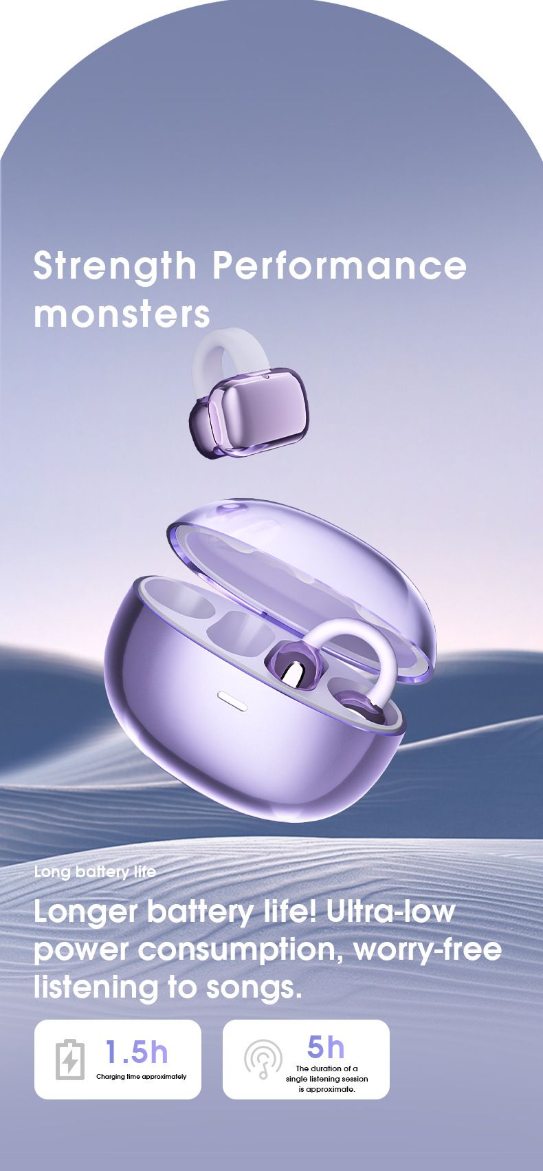New TS61 Air-conductive Non-intrusive Long-range Sports Earbud Wireless Headphones_voghion.com