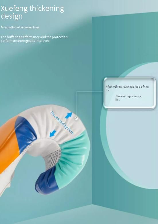 Guantoni da boxe per bambini per allenamento - Guanti da sacco da boxe in PU per ragazzi e ragazze (4OZ/6OZ/8OZ) - Guanti da sparring blu e rosa per arti marziali e fitness_voghion.com