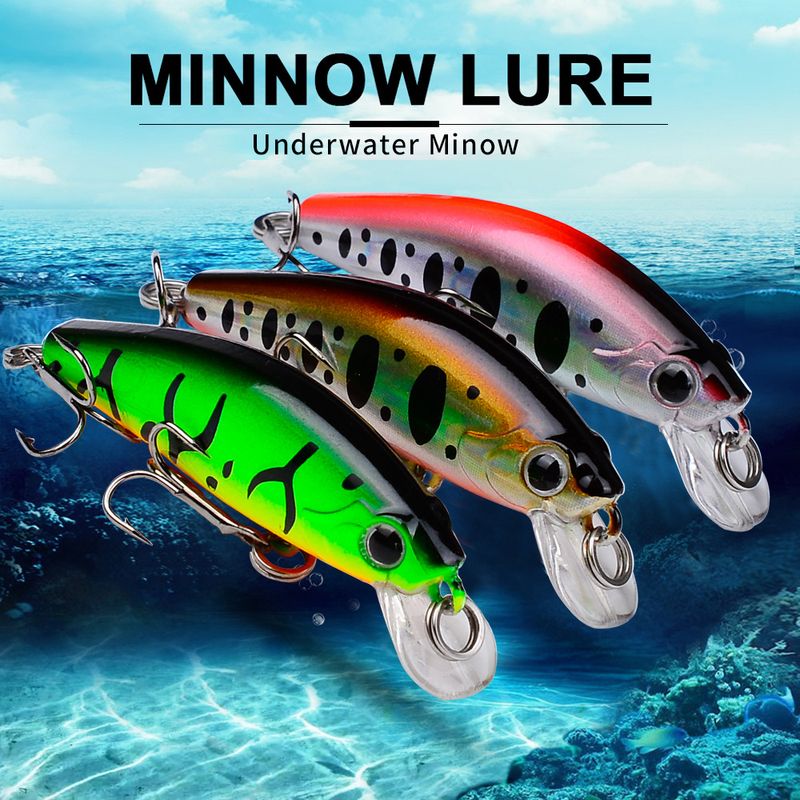 Long Casting Sinking Minnow Lua 5.6cm 6.8g Freshwater Bass Lure Bionic Plastic Hard Bait Fishing Gear_voghion.com