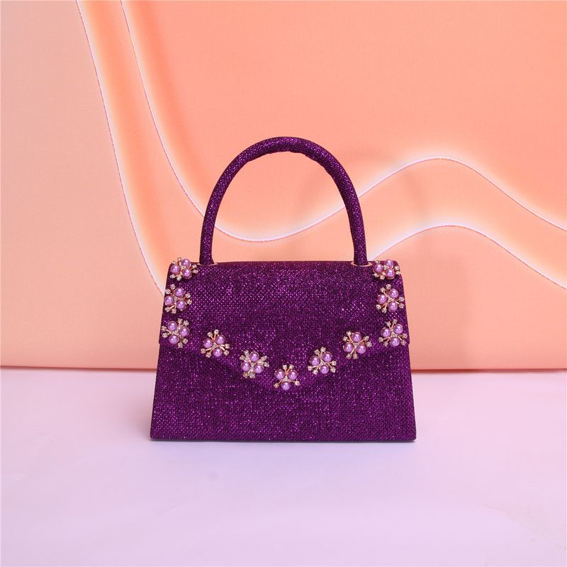 Damentaschen Flap Perlen Blume Handtasche, Exquisite und elegante Abendtasche, modische und personalisierte Clutch, Einzelhandel und Großhandel_voghion.com