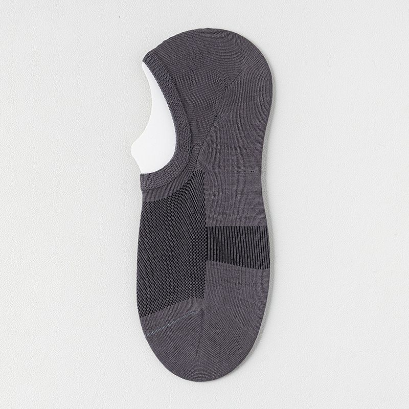 Calzini da uomo estivi invisibili, in maglia di cotone sottile, antiscivolo, senza cuciture, deodoranti e assorbenti del sudore, 2025e_voghion.com