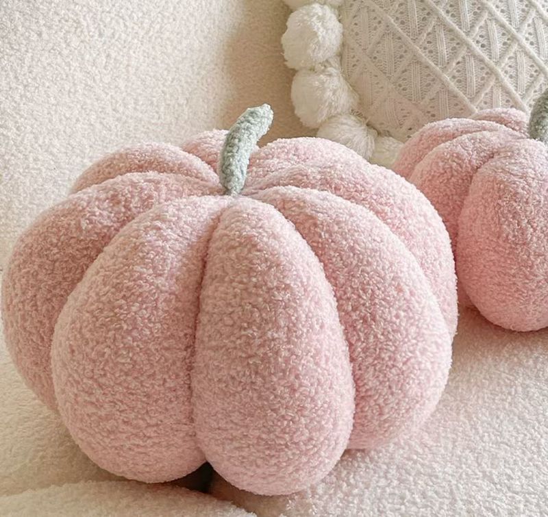 Coussin décoratif en peluche douce motif lune et boule (motif abstrait moderne, idéal pour un canapé-lit, un cadeau, une décoration d'intérieur, en velours)_voghion.com