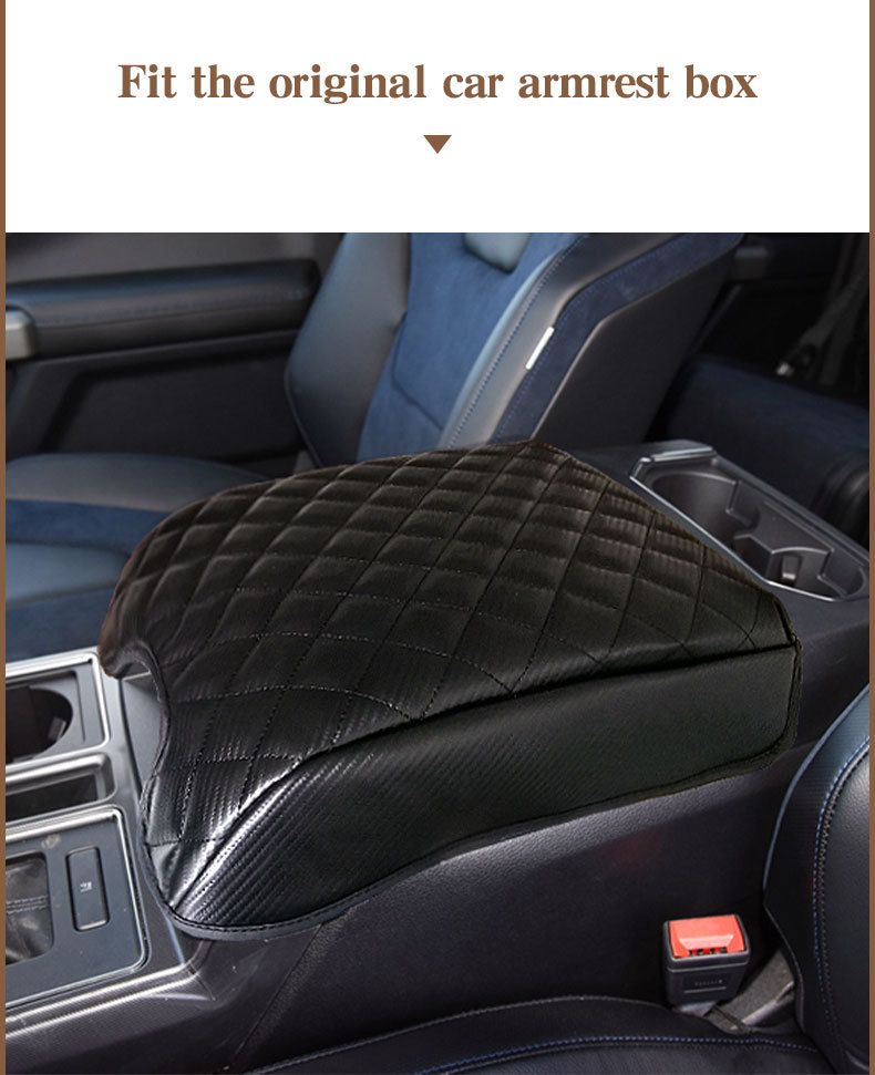 Sobib 15 20 Ford F150 auto käetoe karbi padja keskse juhtkäetoe karbi kaitsepadja autotarvikutele_voghion.com