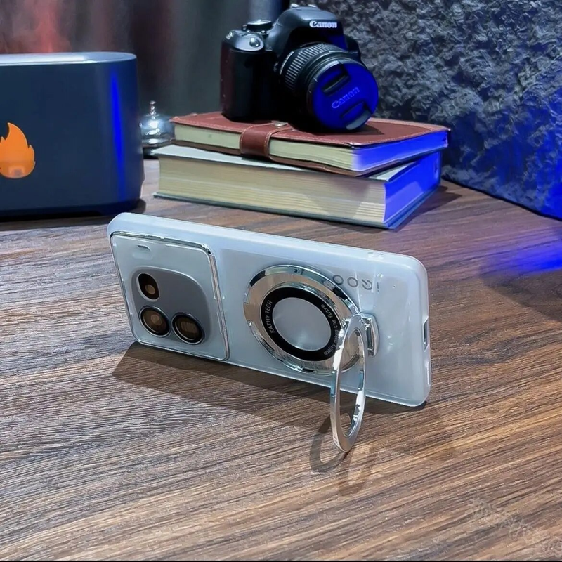 Zacht TPU transparant met ringstandaardlens beschermende achterkant voor Xiaomi Redmi A3 A2 A1 Plus_voghion.com