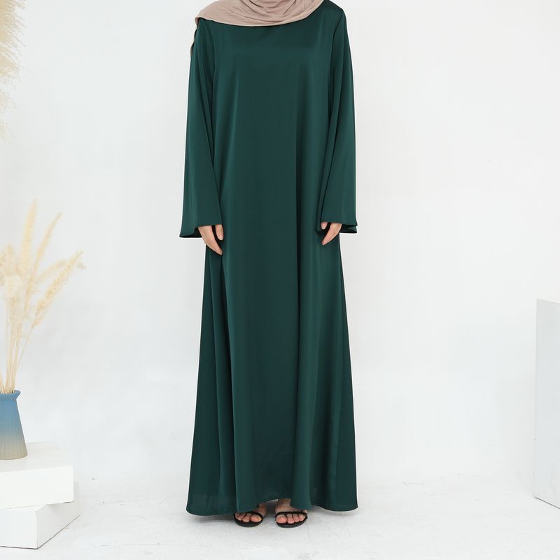 Damenbekleidung Mode Schlanke Taille Dubai Türkisch Elegantes Kleid_voghion.com