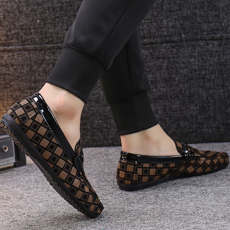 SHLIANG Formal Men Business Shoes Fashion Casual Shoes Men Brand Leather Loafers Breathable Slip on Male Boat Shoes Moccasins S040A_voghion.com
