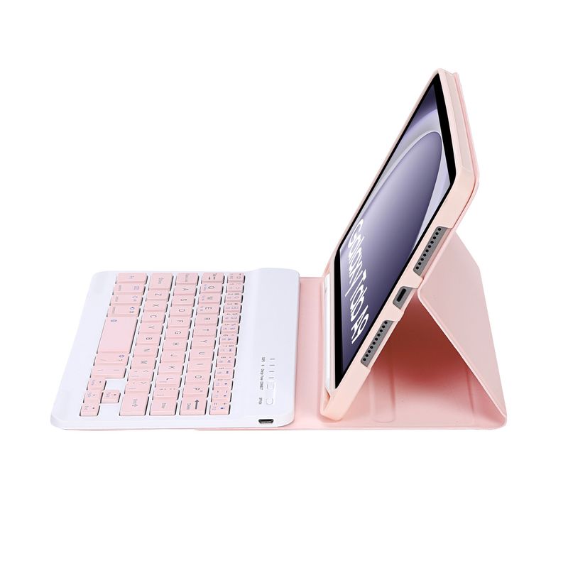 Suitable for Samsung Galaxy Tab A9 Plus Bluetooth Keyboard Leather x110 x115 Pen Slot Protective Cover_voghion.com