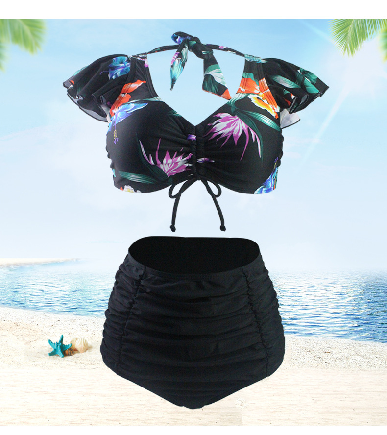 Seksi bikini z visokim pasom in trikotnim razcepom za ženske_voghion.com