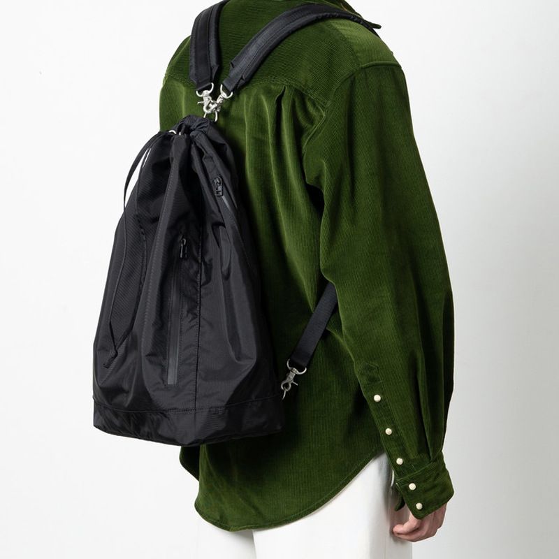 Borsa a tracolla doppia in nylon, grande capacità, per studenti e coppie, dal design semplice coreano INS_voghion.com