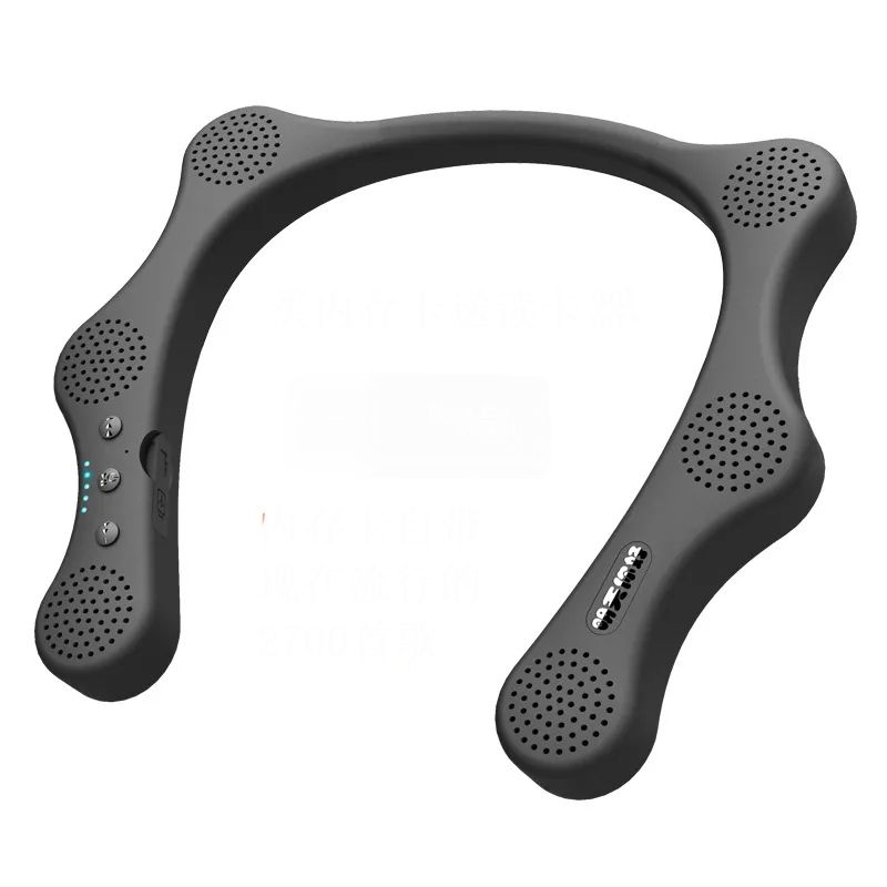 6 luidsprekers Hang Neck-stijl Bluetooth-luidspreker HIFI-stereogeluid voor sportief hardlopen, ondersteuning voor Micro SD-kaart_voghion.com