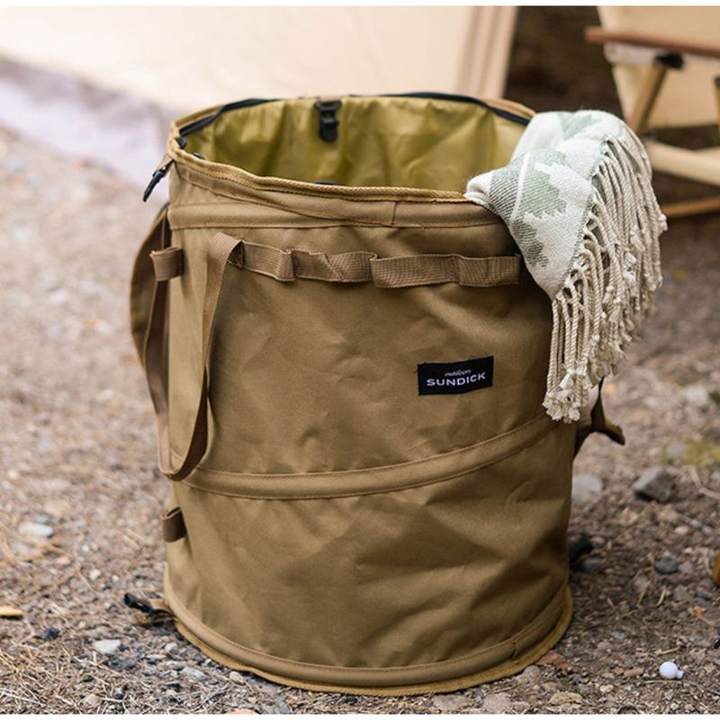 Outdoor camping, folding trash can, picnic, portable miscellaneous items, dirty clothes basket, multifunctional spring_voghion.com