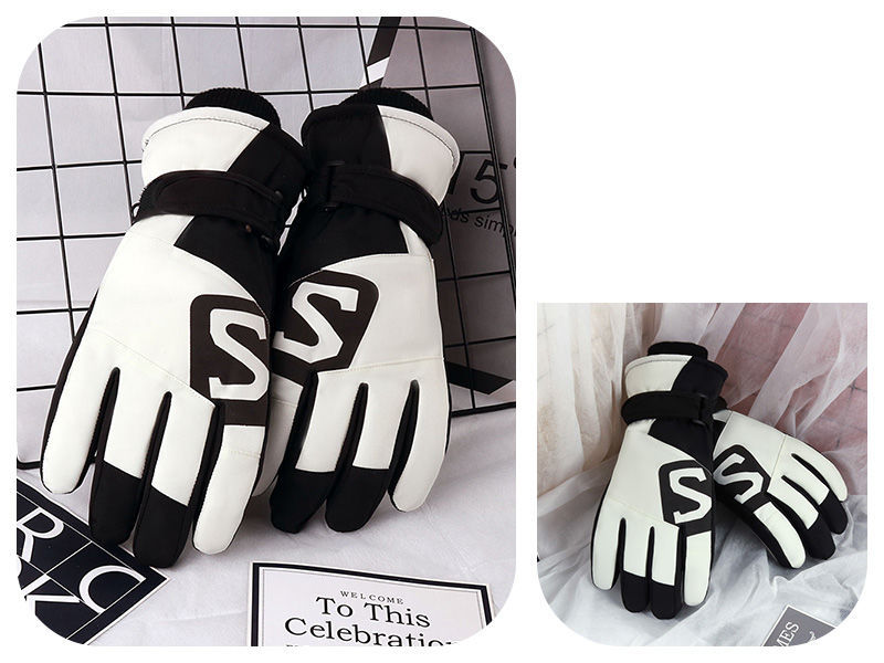 Unisex Warm Ski riding thickened windproof, waterproof, cold fleece warm touch screen winter gloves for men and women_voghion.com