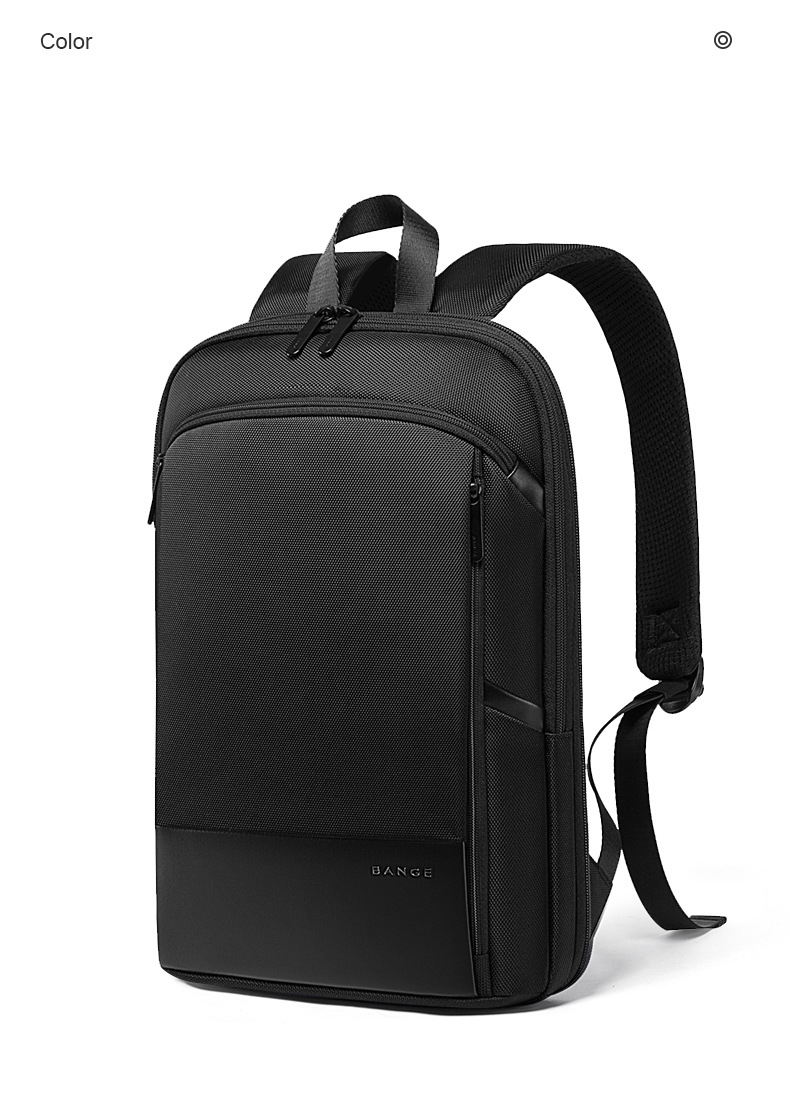 BANGE Men's Backpack Waterproof Business Casual Ultra Thin Travel Computer Backpack With Expandable Capacity Backpack_voghion.com