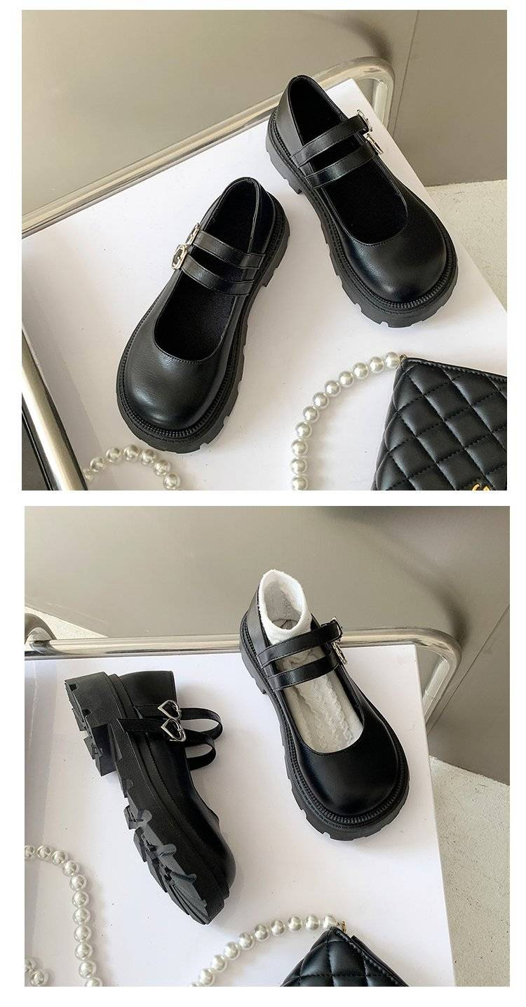Kleine Lederschuhe für Damen 2025-1 Neuer Stil Britische dicke Sohlen Süße und coole japanische Einzelschuhe_voghion.com