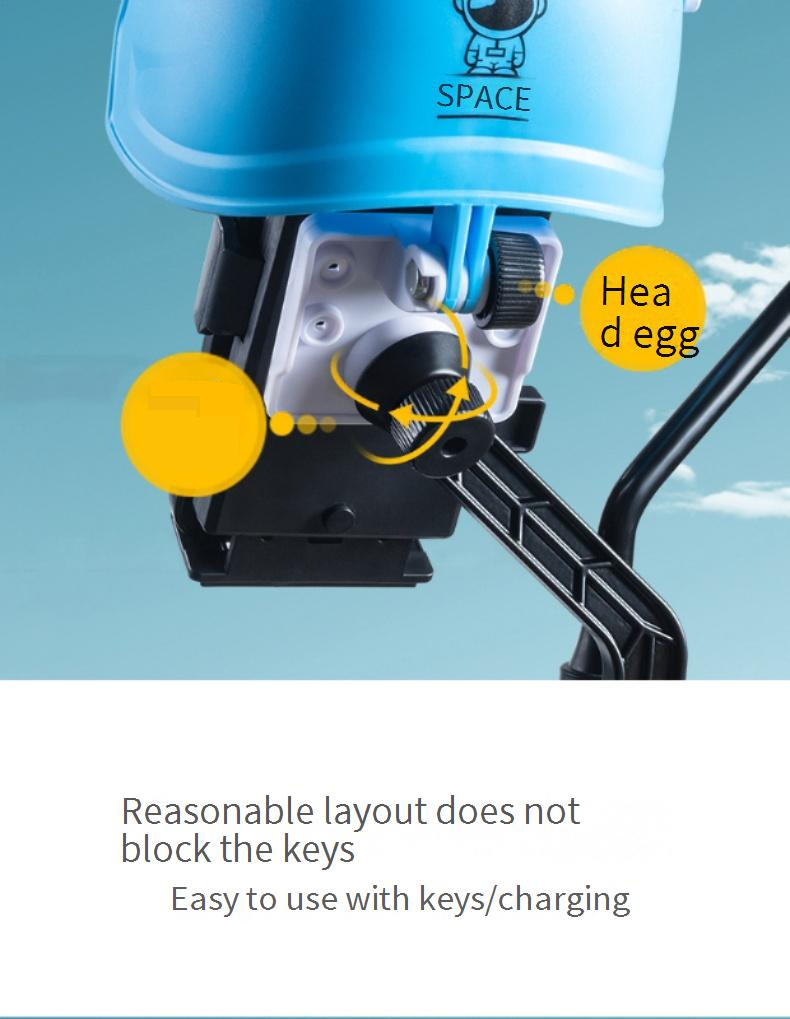 Helm-Telefonhalterung für Motorrad und E-Bike – Universelle Lenker-/Helm-Cliphalterung, rutschfeste Basis aus Legierung, kompatibel (Blau/Weiß/Schwarz)_voghion.com