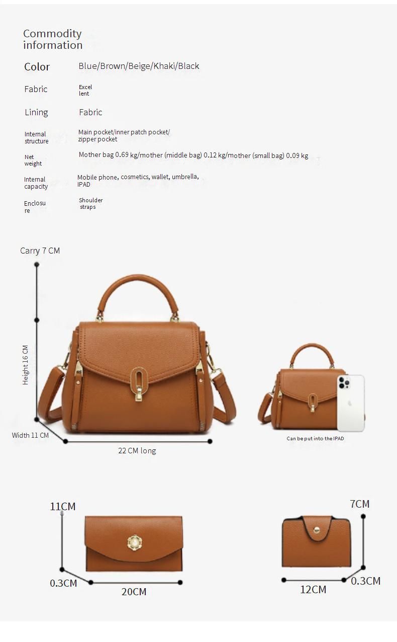 Women's Stylish Crossbody Tote Bag Set - Versatile Boho Chic Shoulder Bag With Large Capacity, Woven Detailing & Multiple Pockets_voghion.com