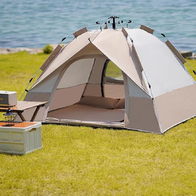 Automatisches Schnellaufbauzelt – Tragbares Pop-up-Zelt mit Sonnen- und Regenschutz für Outdoor-Camping_voghion.com