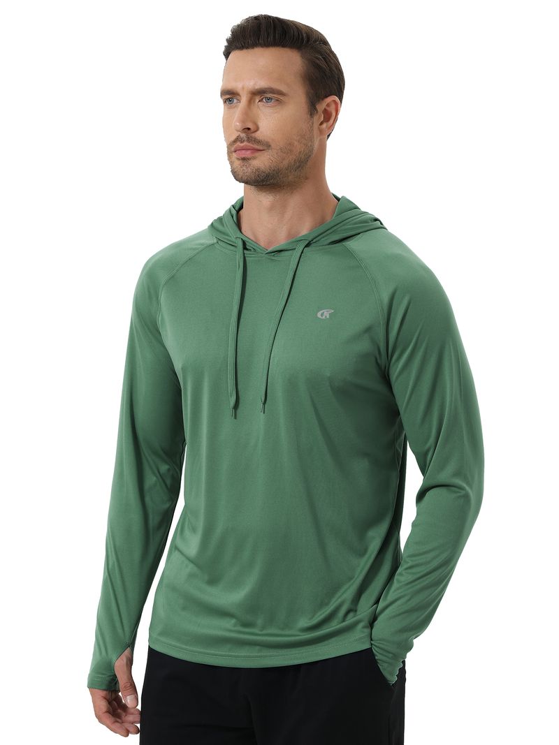 Felpa con cappuccio a maniche lunghe da uomo, protezione solare UPF 50+, per atletica, palestra, pesca, ciclismo, asciugatura rapida_voghion.com